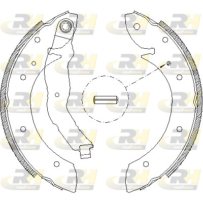 ROAD HOUSE ROA 439600 Fékpofakészlet kézifékhez, rögzítőfékhez, dobfékhez