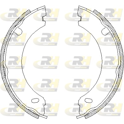 ROAD HOUSE ROA 469600 Fékpofakészlet kézifékhez, rögzítőfékhez, dobfékhez