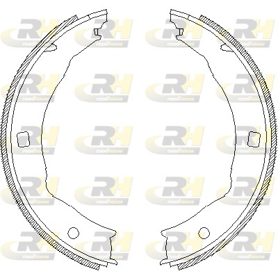 ROAD HOUSE ROA 471700 Fékpofakészlet kézifékhez, rögzítőfékhez, dobfékhez