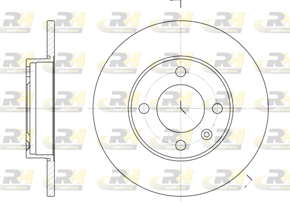 ROAD HOUSE ROA 608600 Féktárcsa