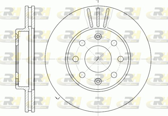 ROAD HOUSE RH 6655.10 Féktárcsa