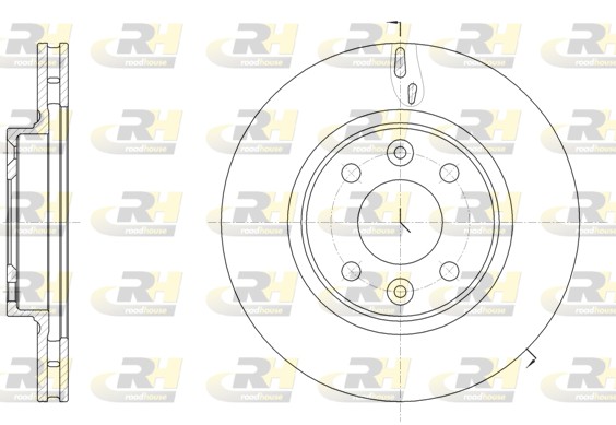 ROAD HOUSE ROA 6153510 Féktárcsa