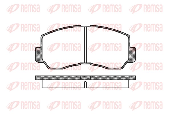 REMSA 0094.40/REM Fékbetét készlet, tárcsafék