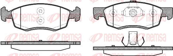 REMSA 0172.32/REM Fékbetét készlet, tárcsafék
