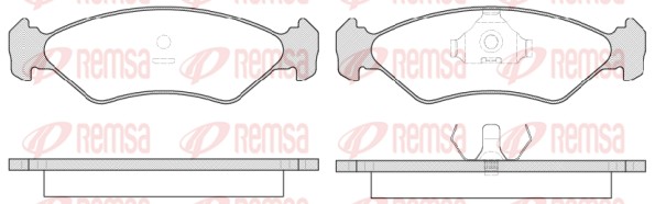 REMSA 0285.15/REM Fékbetét készlet, tárcsafék