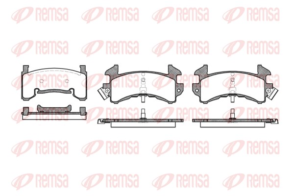 REMSA 0515.00/REM Fékbetét készlet, tárcsafék