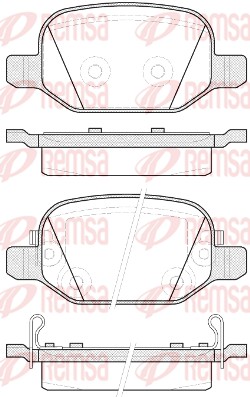 REMSA 0727.52/REM Fékbetét készlet, tárcsafék