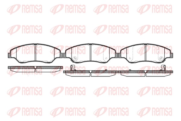 REMSA 0739.02/REM Fékbetét készlet, tárcsafék