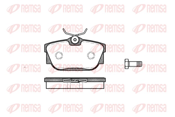 REMSA 0767.00/REM Fékbetét készlet, tárcsafék