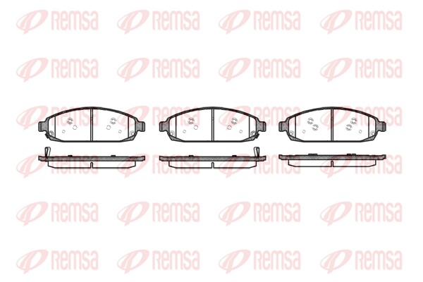 REMSA 1173.02/REM Fékbetét készlet, tárcsafék