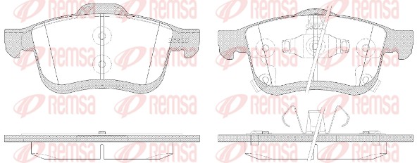 REMSA  Fékbetét készlet, tárcsafék