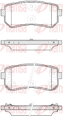 REMSA 1209.42/REM Fékbetét készlet, tárcsafék