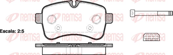 REMSA 1282.00/REM Fékbetét készlet, tárcsafék