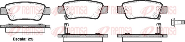 REMSA 1290.02/REM Fékbetét készlet, tárcsafék