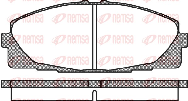 REMSA 1325.00/REM Fékbetét készlet, tárcsafék