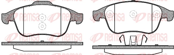 REMSA 1350.10/REM Fékbetét készlet, tárcsafék