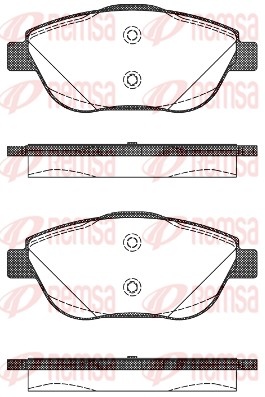 REMSA 1392.10/REM Fékbetét készlet, tárcsafék