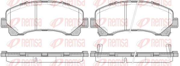 REMSA 1407.00/REM Fékbetét készlet, tárcsafék
