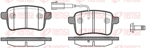 REMSA 1450.02/REM Fékbetét készlet, tárcsafék