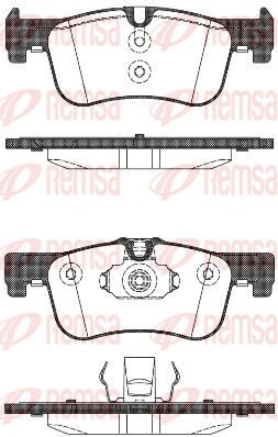 REMSA 1478.10/REM Fékbetét készlet, tárcsafék