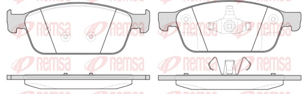 REMSA 1510.10/REM Fékbetét készlet, tárcsafék