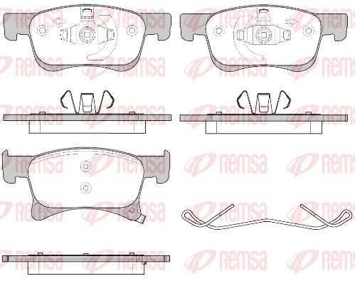 REMSA 1580.02/REM Fékbetét készlet, tárcsafék
