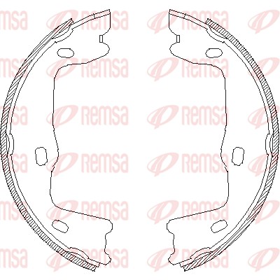 REMSA 4651.00/REM fékpofakészlet, rögzítőfék