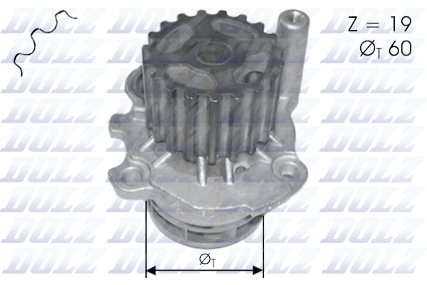 DOLZ 319 343 A196 - Vízpumpa