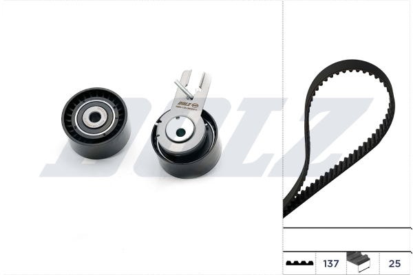 DOLZ DOLSKD016 Vezérléskészlet, fogasszíj szett, (szíj+görgők)