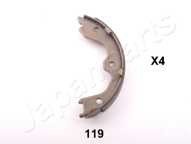 JAPANPARTS 153308 GF-119AF - Fékpofakészlet kézifékhez, rögzítőfékhez, dobfékhez