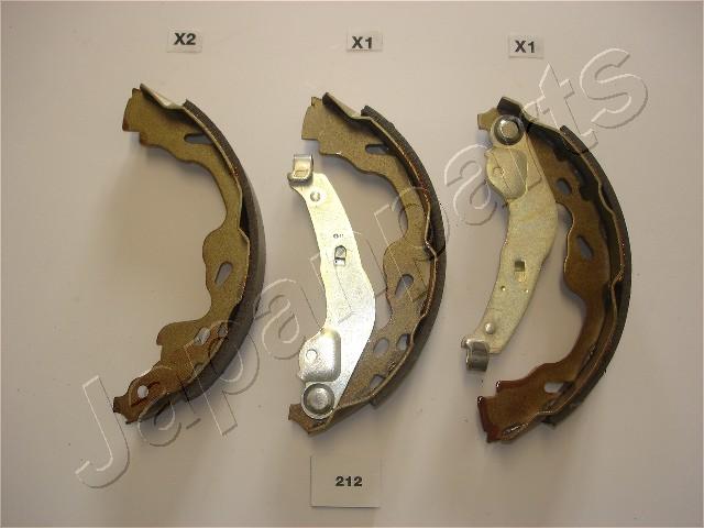 JAPANPARTS 50626 GF-212AF - Fékpofakészlet kézifékhez, rögzítőfékhez, dobfékhez