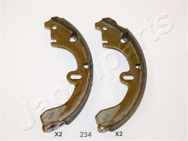 JAPANPARTS 32870 GF-234AF - Fékpofakészlet kézifékhez, rögzítőfékhez, dobfékhez