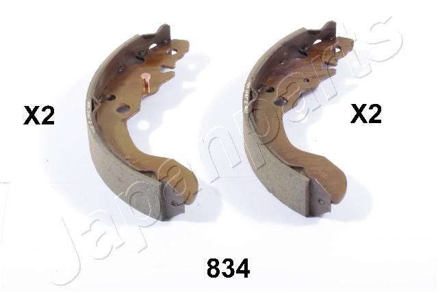JAPANPARTS 307579 GF-834AF - Fékpofakészlet kézifékhez, rögzítőfékhez, dobfékhez