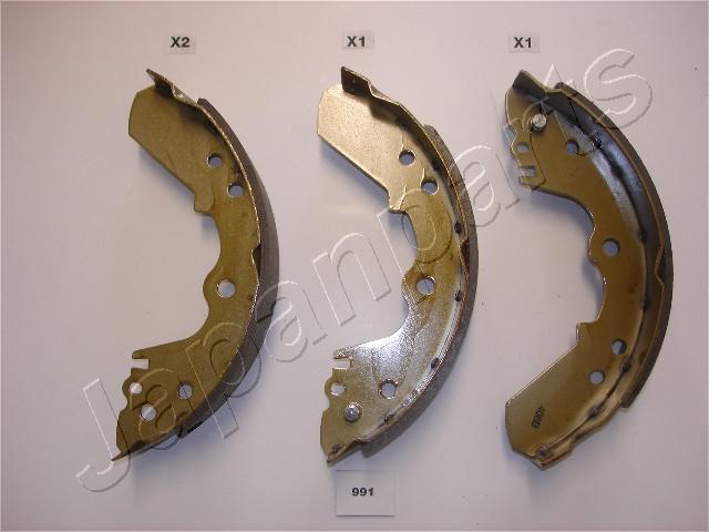 JAPANPARTS 37969 GF-991AF - Fékpofakészlet kézifékhez, rögzítőfékhez, dobfékhez