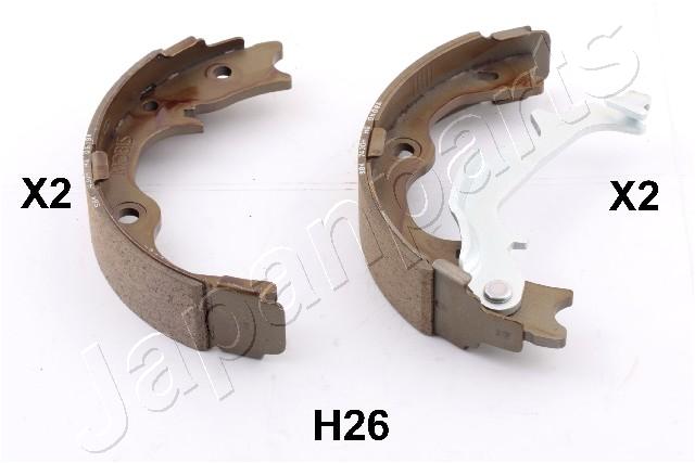 JAPANPARTS 429380 GF-H26AF - Fékpofakészlet kézifékhez, rögzítőfékhez, dobfékhez