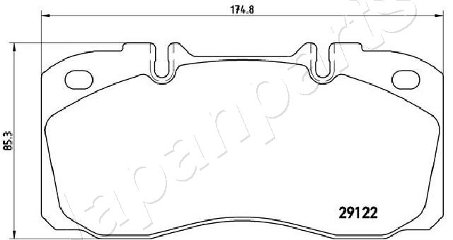 JAPANPARTS JAP PA-0235AF 1020202 FÉKBETÉT