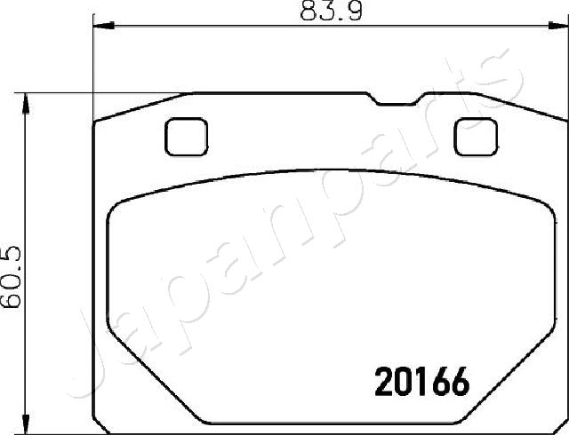 JAPANPARTS JAP PA-044AF FÉKBETÉT 1020202