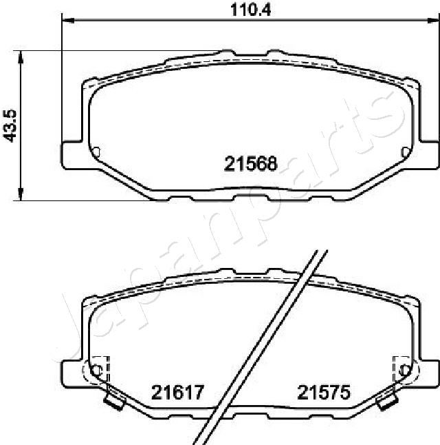 JAPANPARTS  PA-823AF DISK PL SUZUKI PA-823AF PR.JIMNY 1.5 ALLGRIP 18->