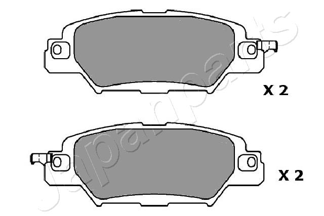 JAPANPARTS JAP PP-318AF Fékbetét készlet, tárcsafék