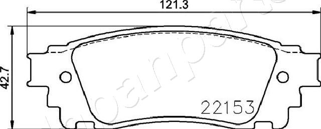 JAPANPARTS JAP PP-417AF FÉKBETÉT 1020202
