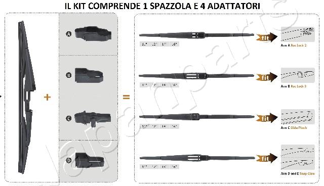 JAPANPARTS SS-X35R Ablaktörlő lapát