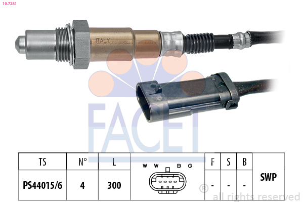 FACET 10.7281 Lambdaszonda, érzékelő, jeladó