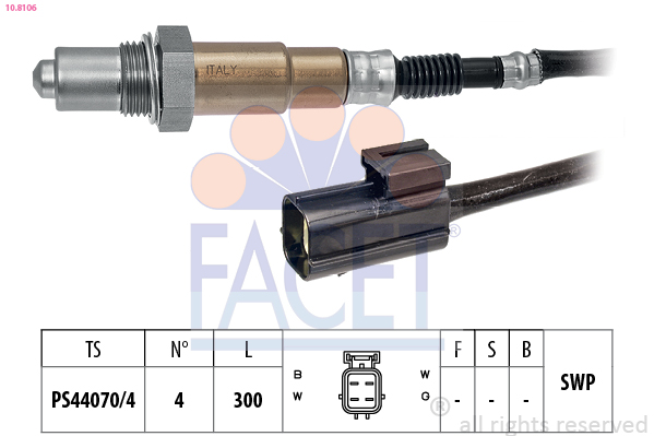 FACET 10.8106 Lambdaszonda, érzékelő, jeladó