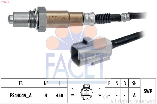 FACET FAC10.8356 Lambdaszonda, érzékelő, jeladó