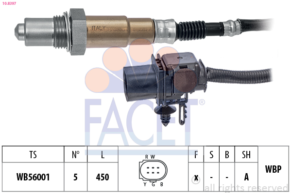 FACET FAC10.8397 Lambdaszonda, érzékelő, jeladó