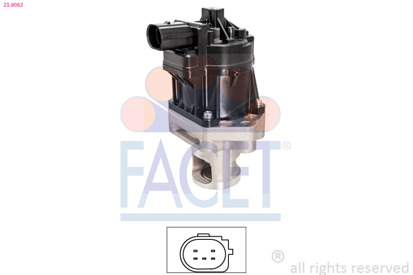FACET FAC23.0063 AGR szelep, EGR szelep