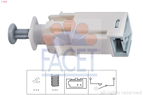 FACET FAC7.1226 Kuplungpedál kapcsoló, érzékelő, jeladó