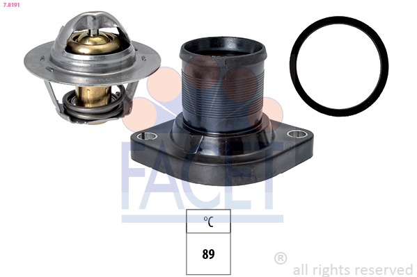 FACET 7.8191 Termosztát, termosztátház hűtőrendszerhez