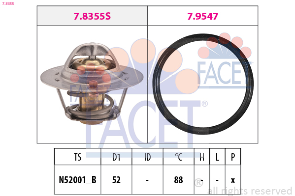 FACET 7.8355 7.8355 TERMOSZTÁT, HUTOFOLYADÉK
