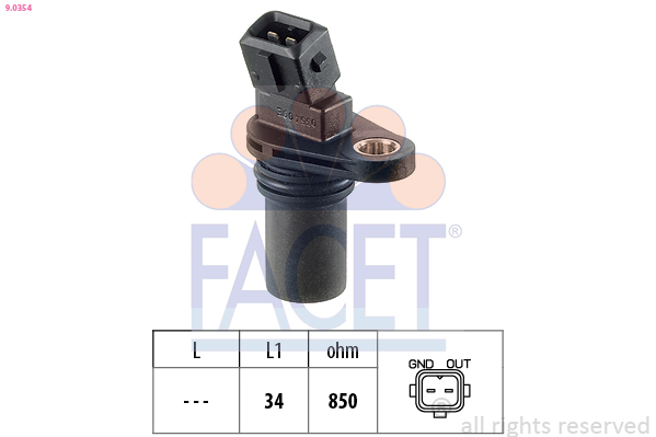 FACET 9.0354 9.0354 ÉRZÉKELO, FORDULATSZÁM